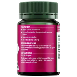 (PRE ORDER) Nature's Own Biotin 300mcg 100 Tablets shelf life 2yrs